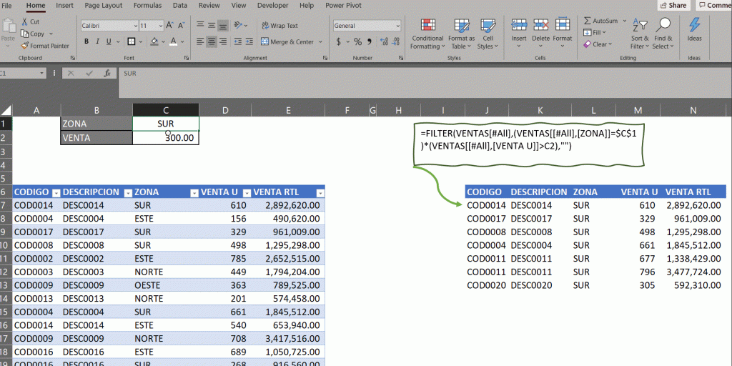 función filtro excel gif