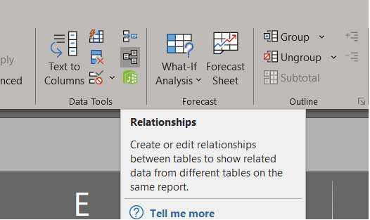 relaciones Excel