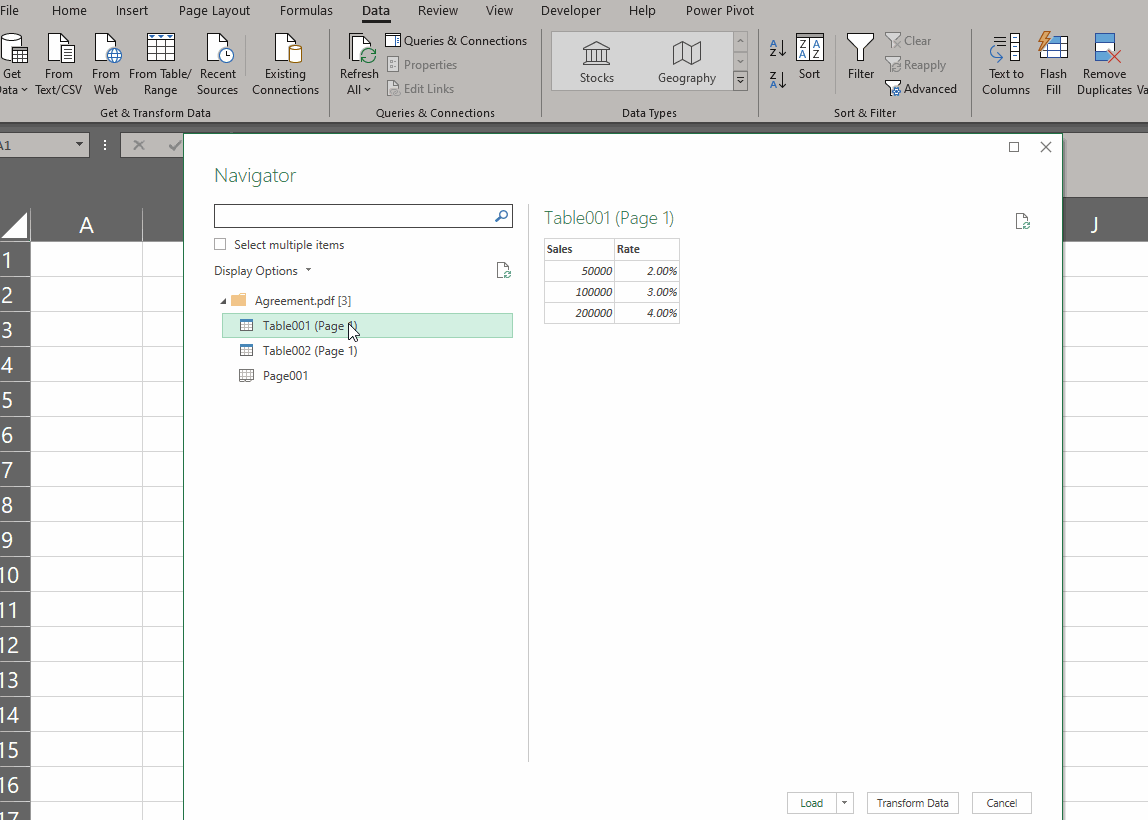 PDF Power Query a Excel 4