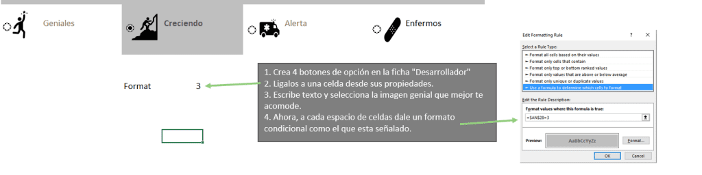 dashboard acciones